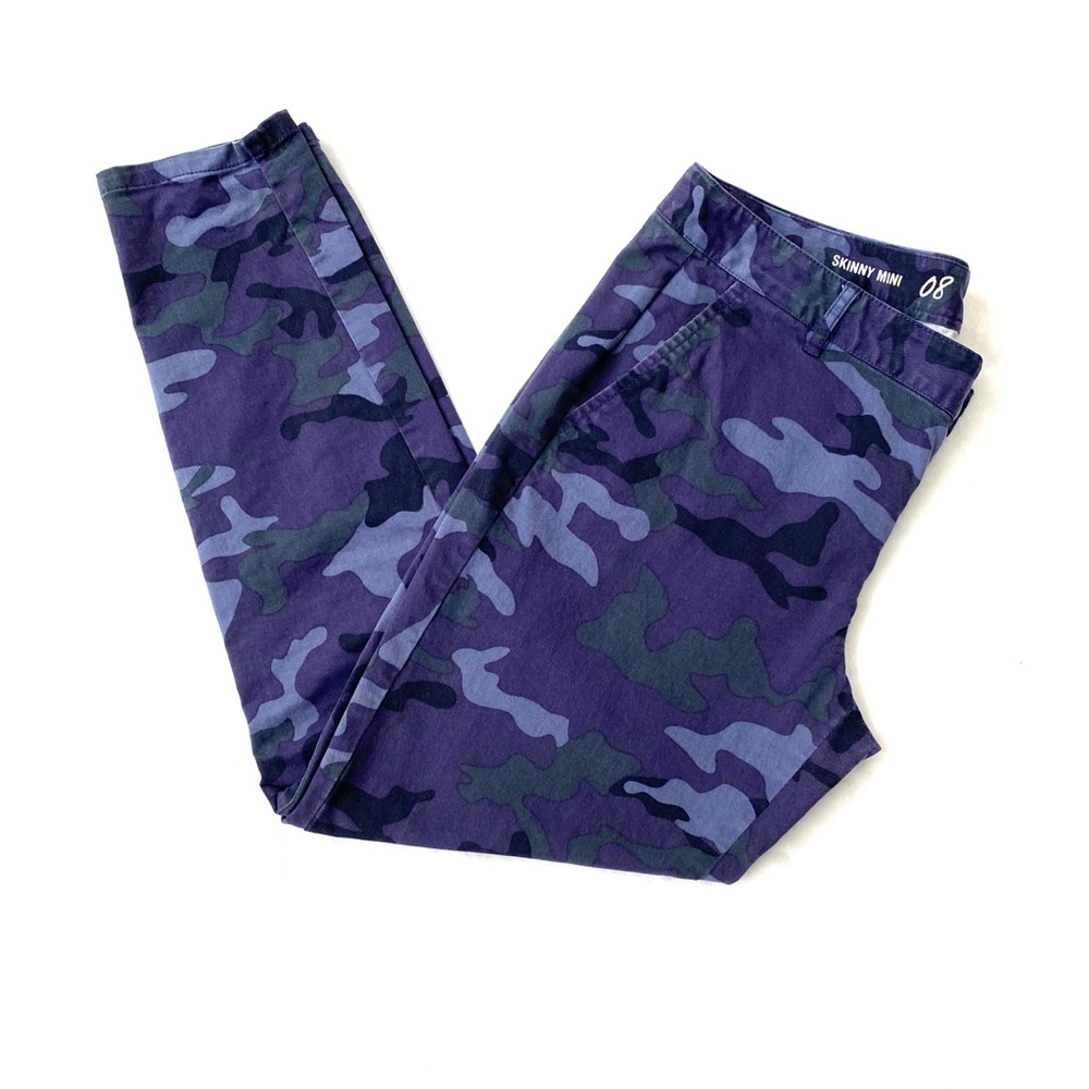 Khakis by GAP Camo Skinny Mini Pants Mid Rise